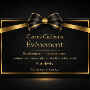 Carte cadeau Événement Nomadiaévent