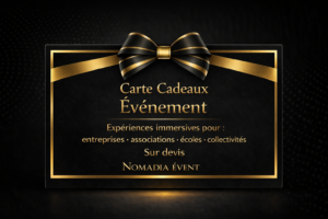 Carte cadeau Evénement Nomadia évent